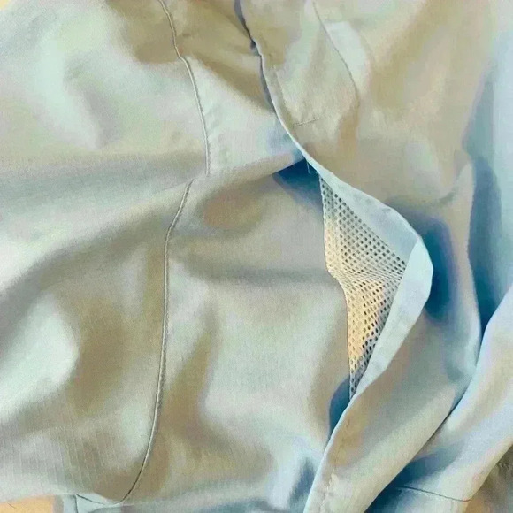 Columbia PFG Mens LT shirt long sleeve blue fishing roll-tab sleeves but… - Picture 12 of 12